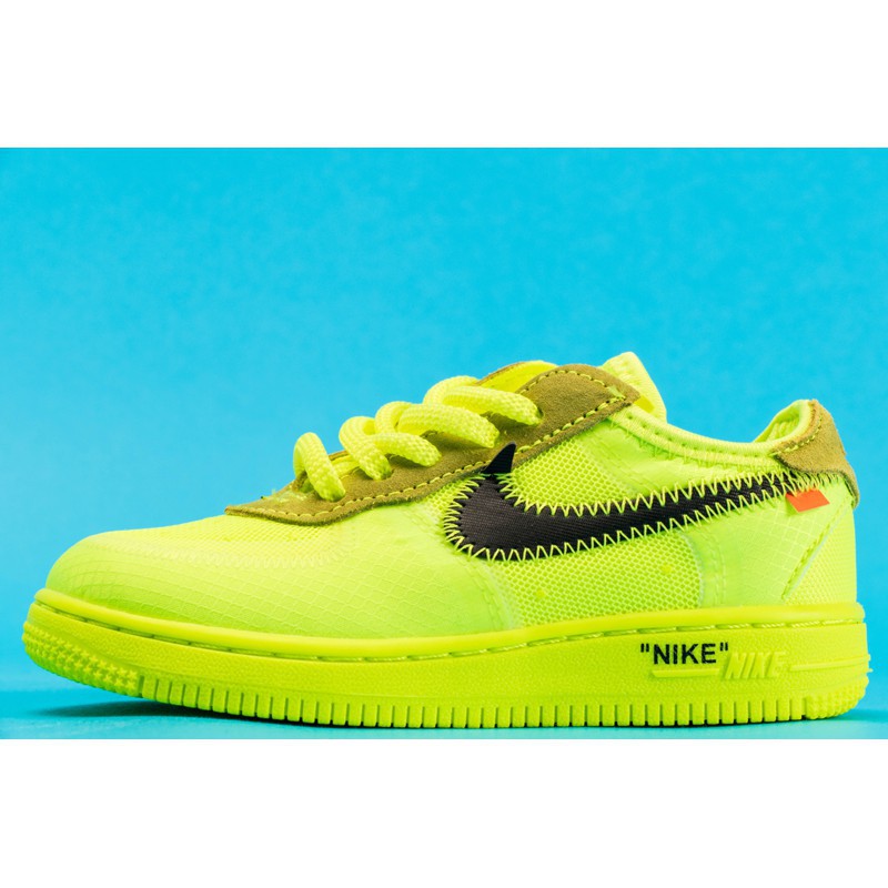 fluorescent green air force ones