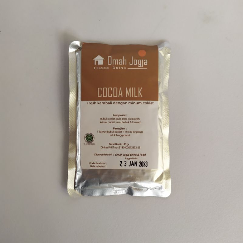 PUTIH Omah Jogja Choco Drink 40 Grams Of Cocoa Milk Halal MUI Beverages