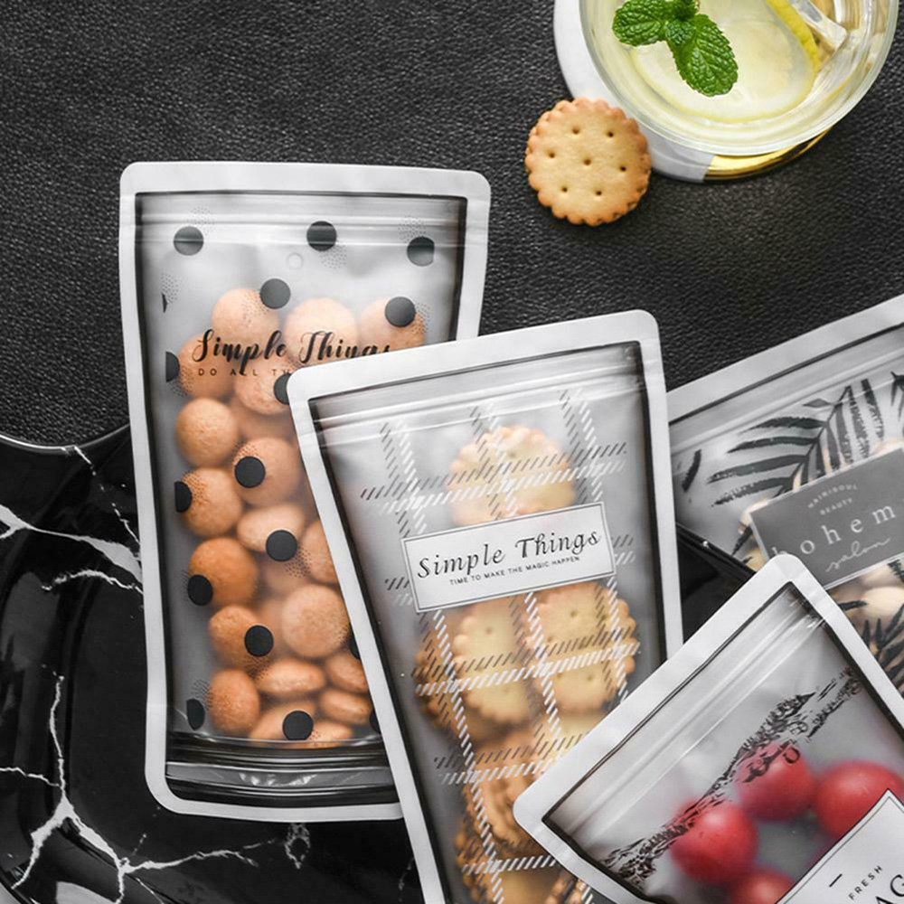 4pcs Transparent Food Preservative Zipper Bag / Water Cup Zip lock Bag Food Seal Fresh Bag / Reusable Plastic Vacuum Food Fresh Bags / Travel Portable Binding Bag Kitchen Tool