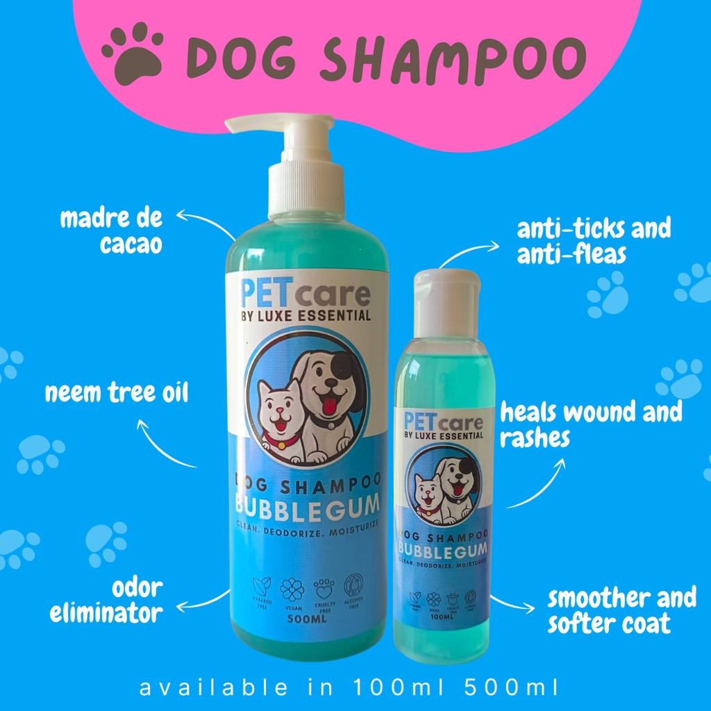 Bubblegum Dog & Cat pet Shampoo Madre de cacao with neem Shopee