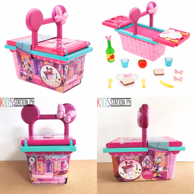 minnie mouse picnic basket playset