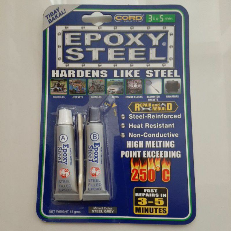 CORD Epoxy Steel Mixed Color STEEL GRAY 15/40gms. Shopee Philippines