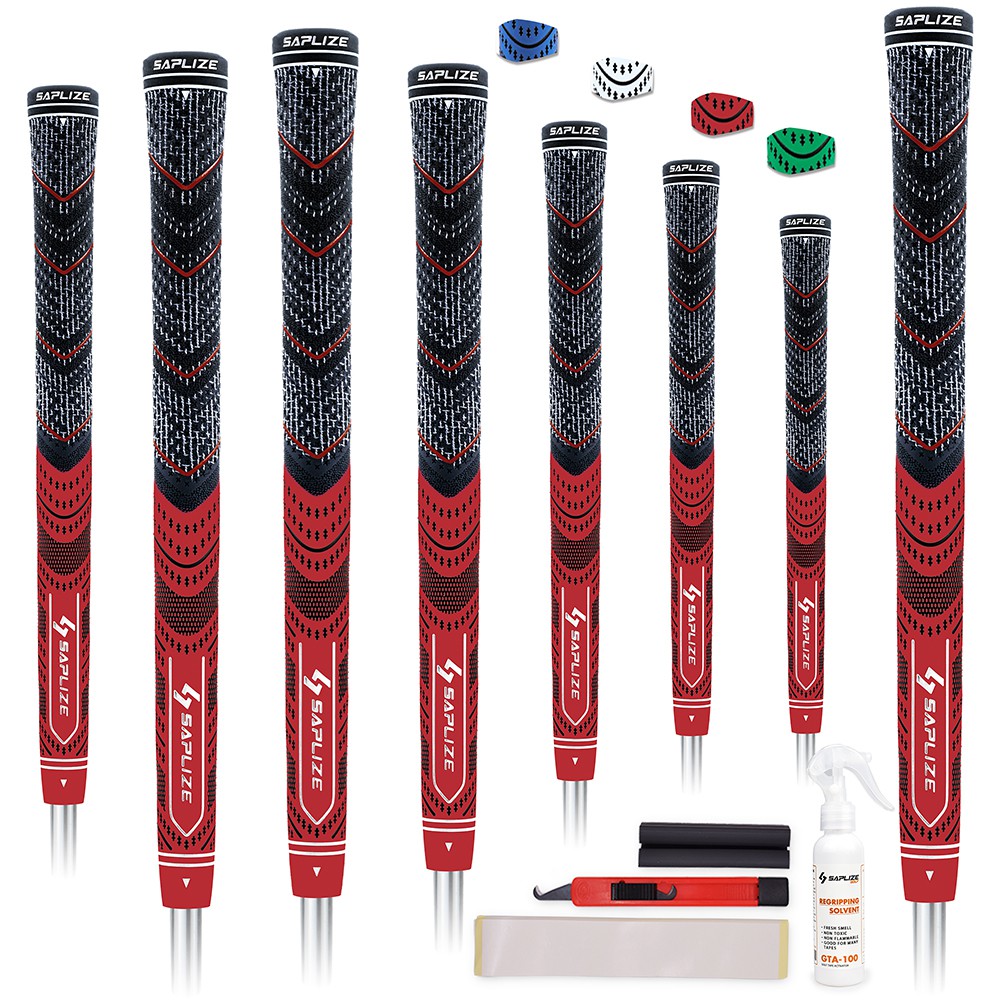 SAPLIZE CL04 Golf Grips Midsize Set of 8 Grips with Complete Regripping