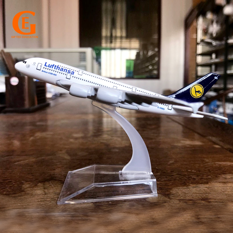 Lufthansa Airbus A380-800 Passenger Plane Alloy Airplane Metal Diecast Model 