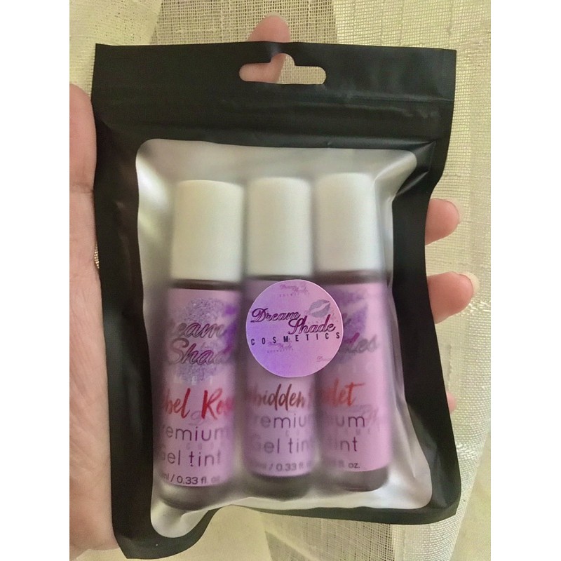 COMPLETE SET OF DREAM SHADE COSMETICS (PREMIUM GEL BASED LIP TINT