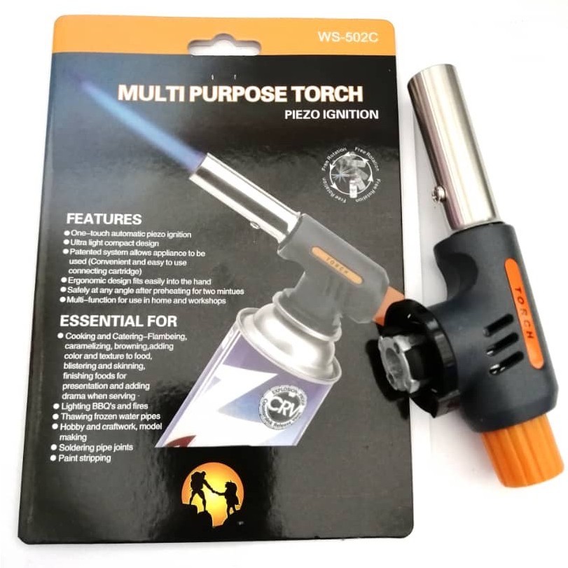 Flame gun Multi-purpose Torch Copper Gas Butane Camping Flamethrower