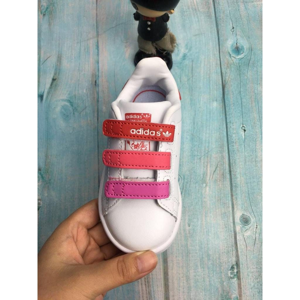Adidas Stan Smith  leather  for kids shoes  girl's  running shoes  pink  READY STOCK