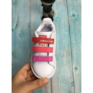 Adidas Stan Smith  leather  for kids shoes  girl's  running shoes  pink  READY STOCK #1