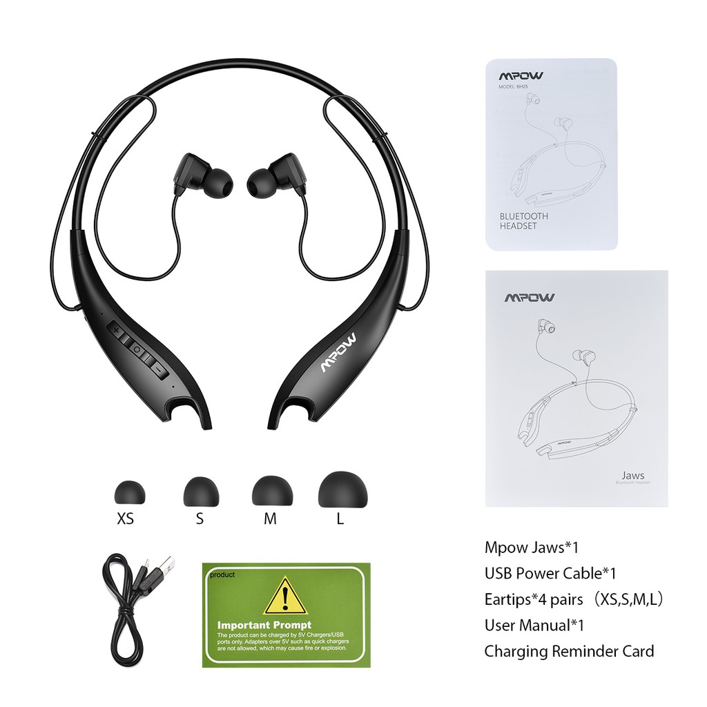 mpow jaws bluetooth headphones