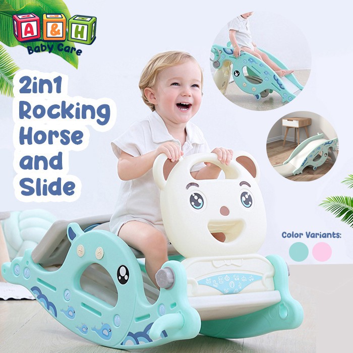 2in1 multifunctional rocker slide rocking chair kiddie slide Baby Shopee Philippines