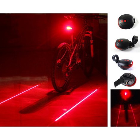 Bicycle Cycling LED and Laser Tail 