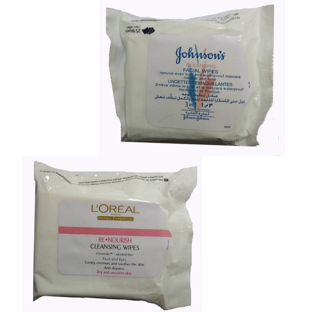 johnson and johnson face wipes