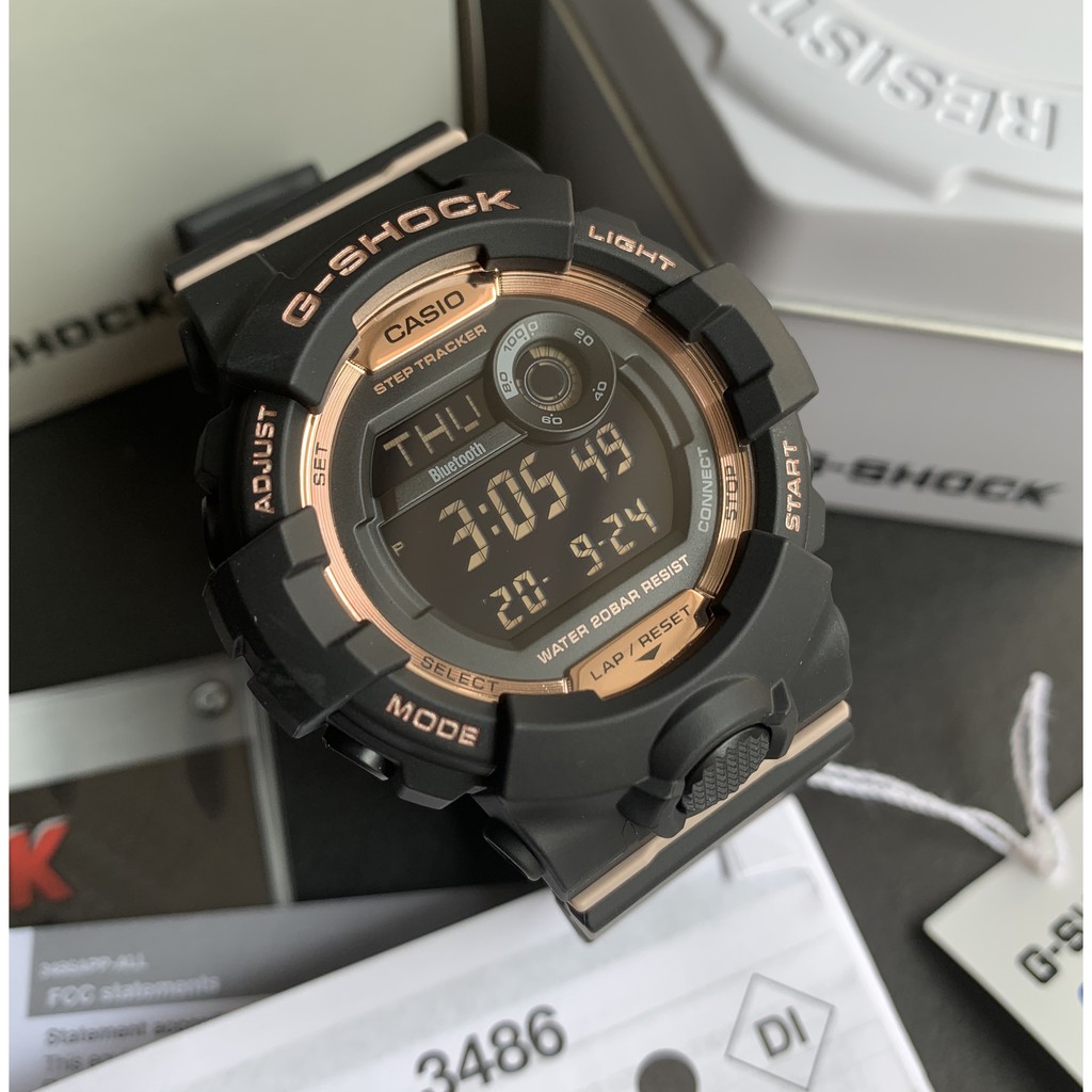 Original G Shock S Series Gmdb800 1 G Squad Step Tracker Fitness Black Bluetooth Watch For Women Shopee Philippines