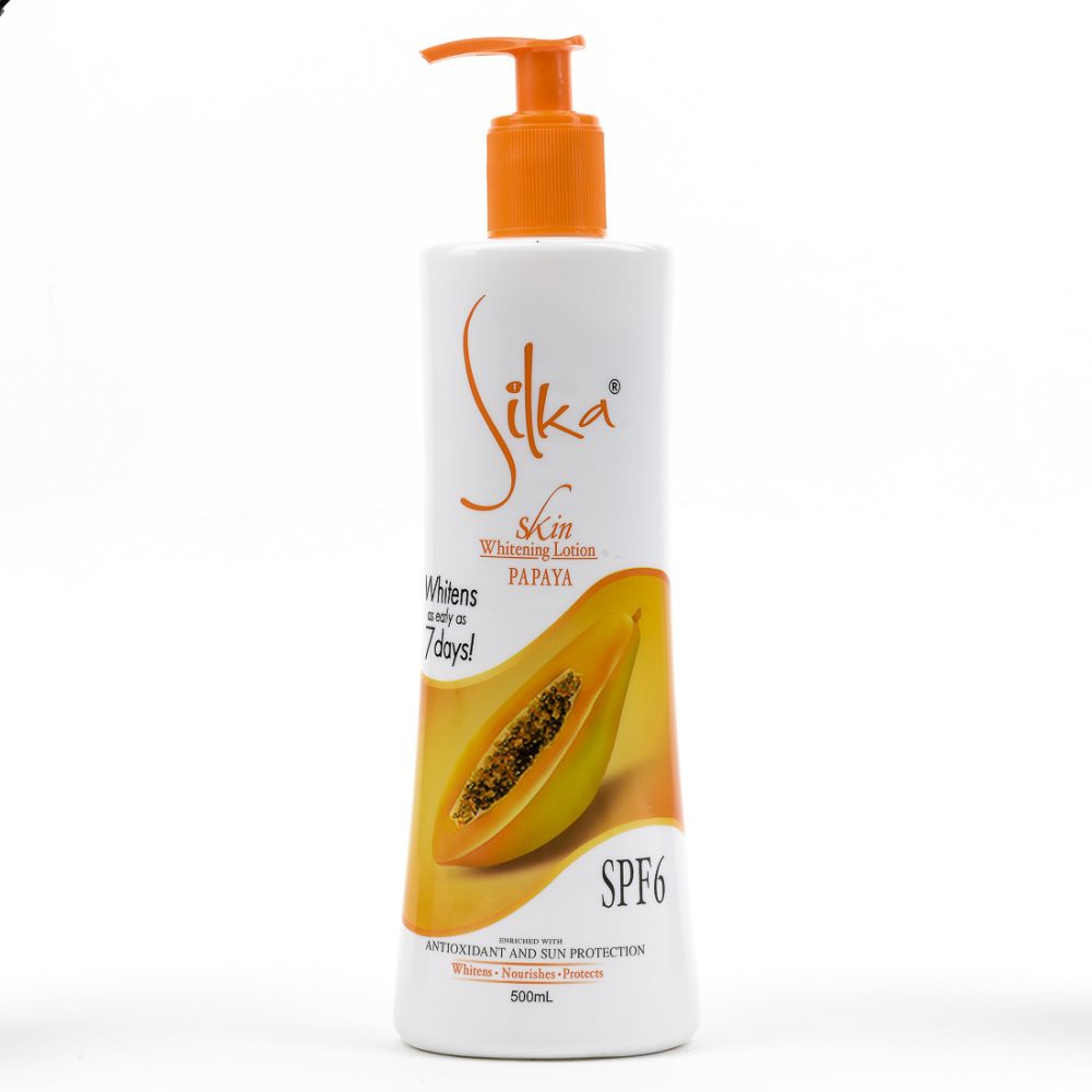 Silka Whitening Lotion Papaya Spf6 500ml Shopee Philippines