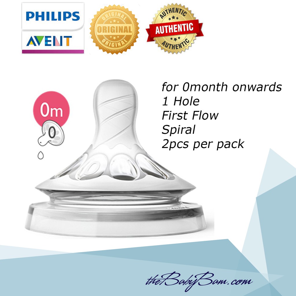 avent natural first flow teat