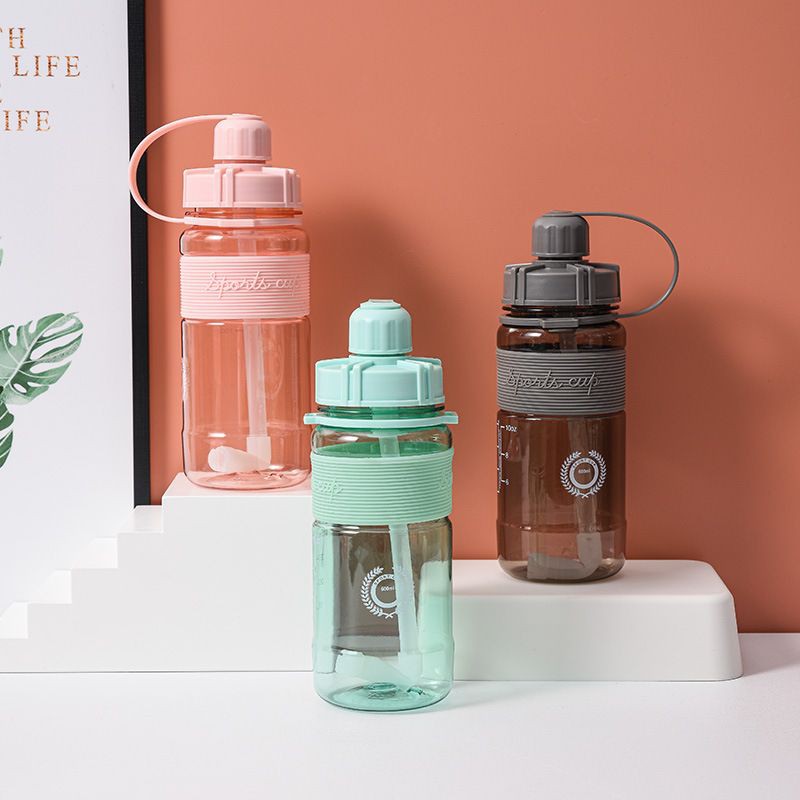 ECO Bottle Plastic Tumbler Sport Water bottle with Straw Leakproof