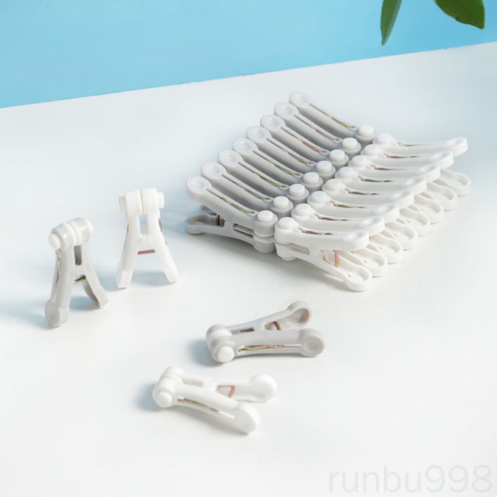 16pcs Non-marking Anti-wind Clips Household Clothes Qiult Clips Multifunctional Laundry Hanging Pegs runbu998 store