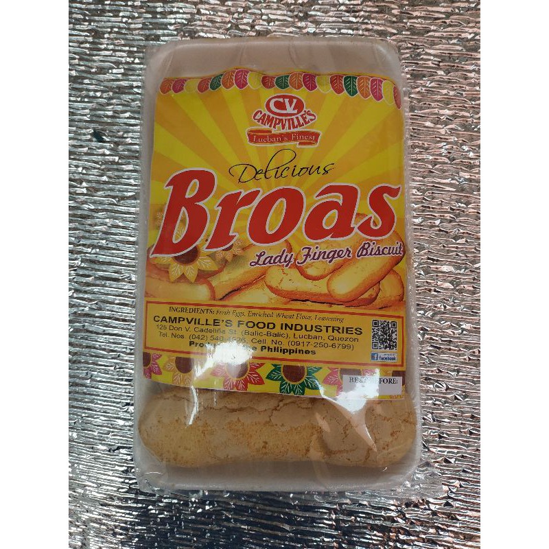 Delicious Broas Lady Finger Biscuit Pack Shopee Philippines