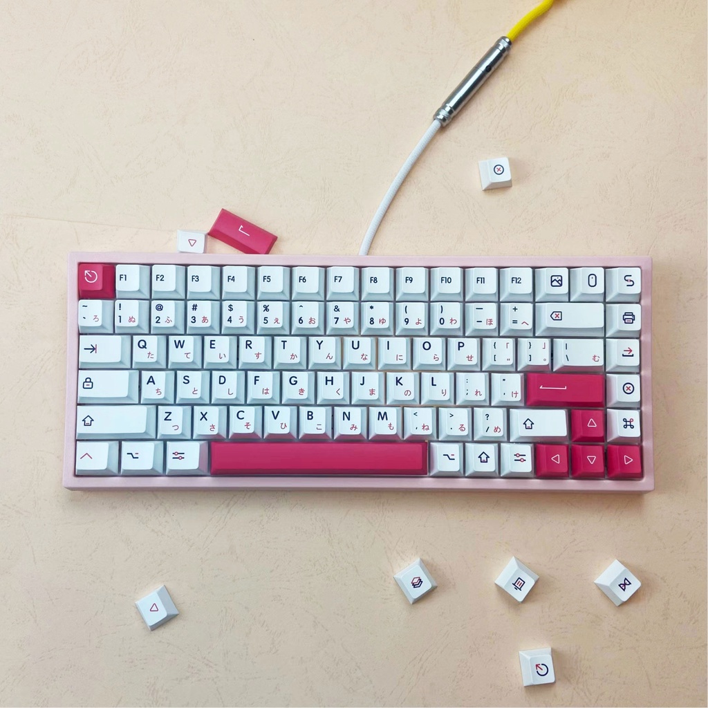 [Keycaps] 130 Keys Kon Momo Keycaps Dye Sublimation PBT Cherry Profile