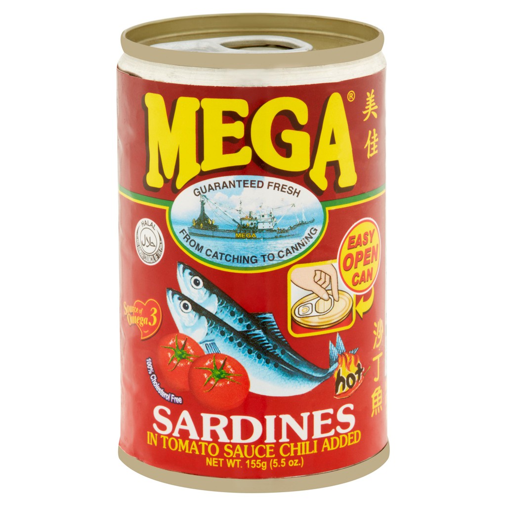 065 Mega Sardines in Tomato Hot Sauce, 155g Shopee Philippines
