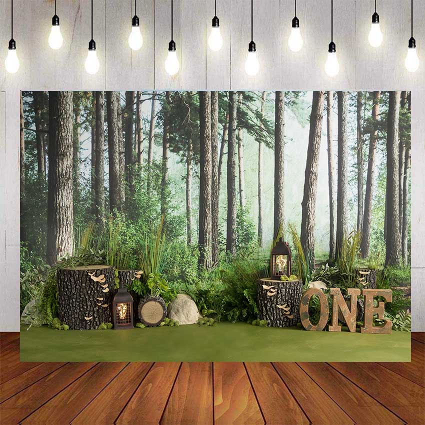 3D Wild One Jungle Forest For Children One Year Old Backdrop For Photography  Baby Shower Kids Birthday Background Birthday Party Decor | Shopee  Philippines