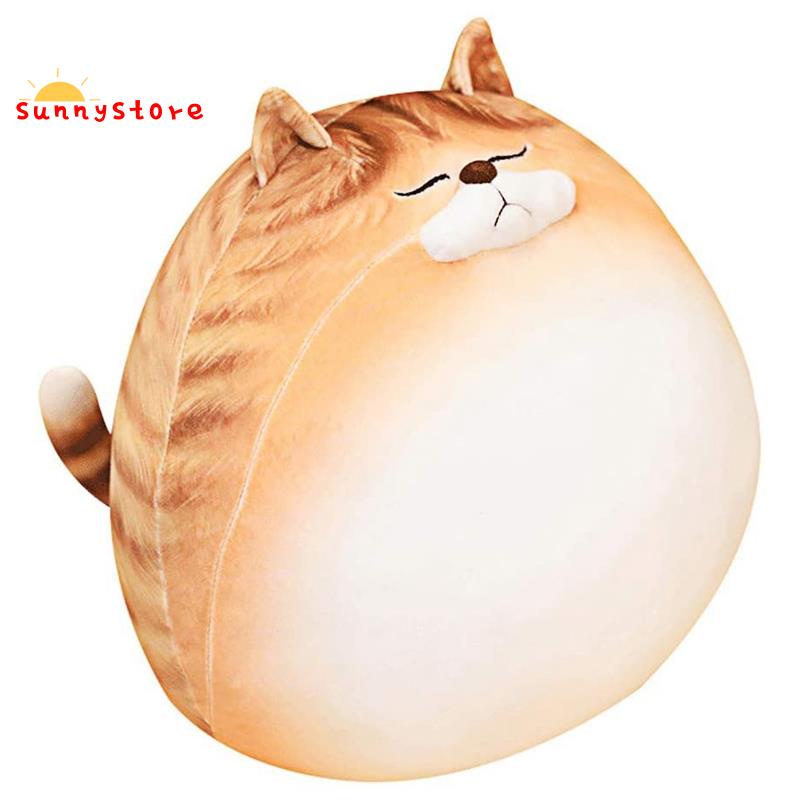 Cat Plush Pillow Soft Pillow Orange Tabby Stuffed Animal Calico Cat