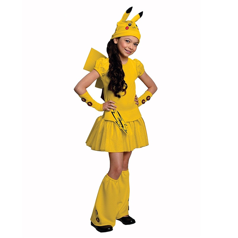COD】【ORIGINALS QUALITY 100%】Kids Pikachu Game Character Anime Lightning Elf  Costumes Girls Yellow Cartoon Dress with Hat for Halloween Cosplay Theme  Party Suit Rx5Q | Shopee Philippines