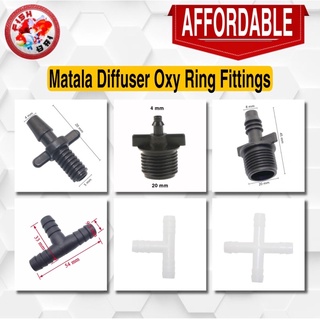 Matala Diffuser Ring Oxy Hose Fittings | Oxyhose | Fish Bai | DIY | Splitter | PVC | Tee | Connector