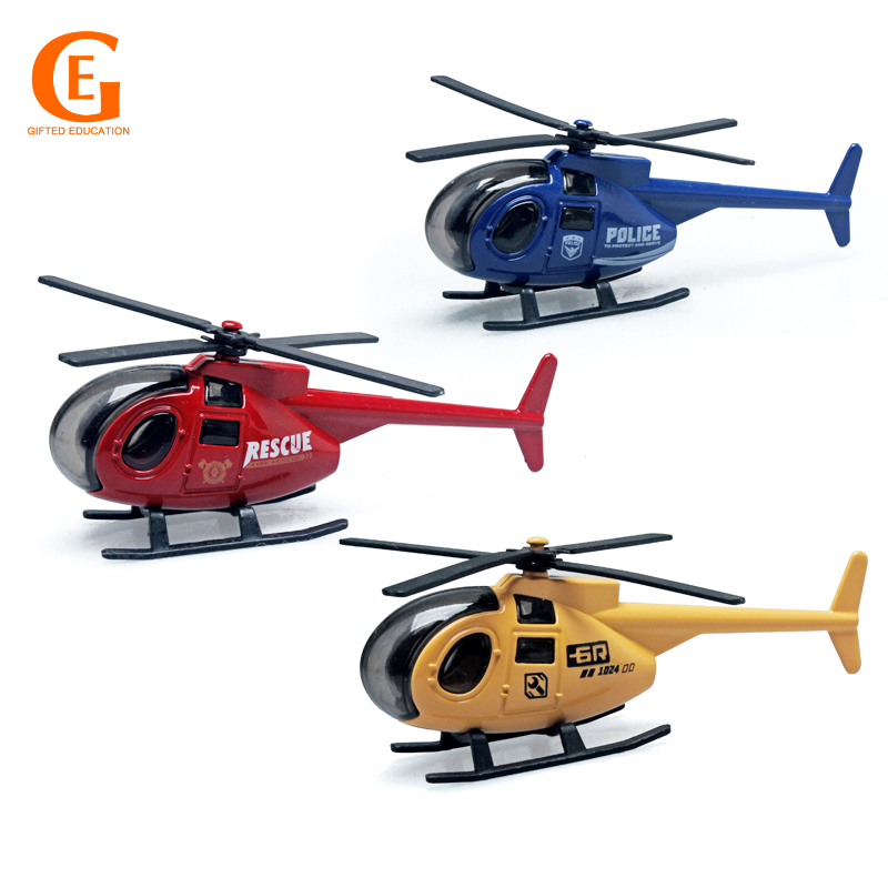 Nuoyazou Rescue Helicopter Children's Toy Can Gunship Model 2 Colors Optional Alloy Open The Door with Sound and Light Effect Boy Toy Airplane Gift 