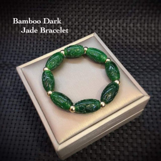 dark jade bracelet