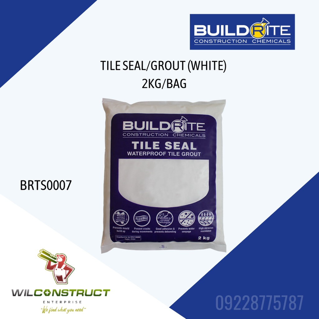 BUILDRITE TILE SEAL WATERPROOF TILE GROUT 2KG PER BAG Shopee Philippines