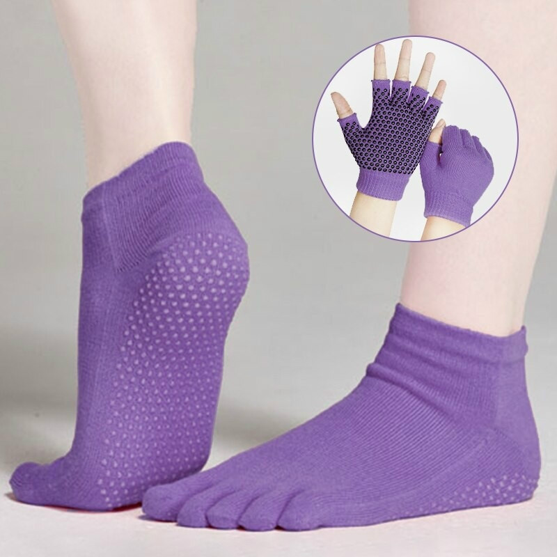 yoga socks and gloves