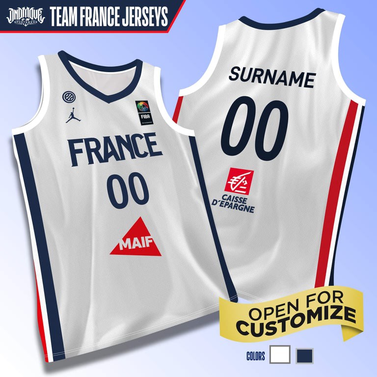 Basketball Jersey France Jordan (Road) Limited CQ0142419 BaskeTTemple