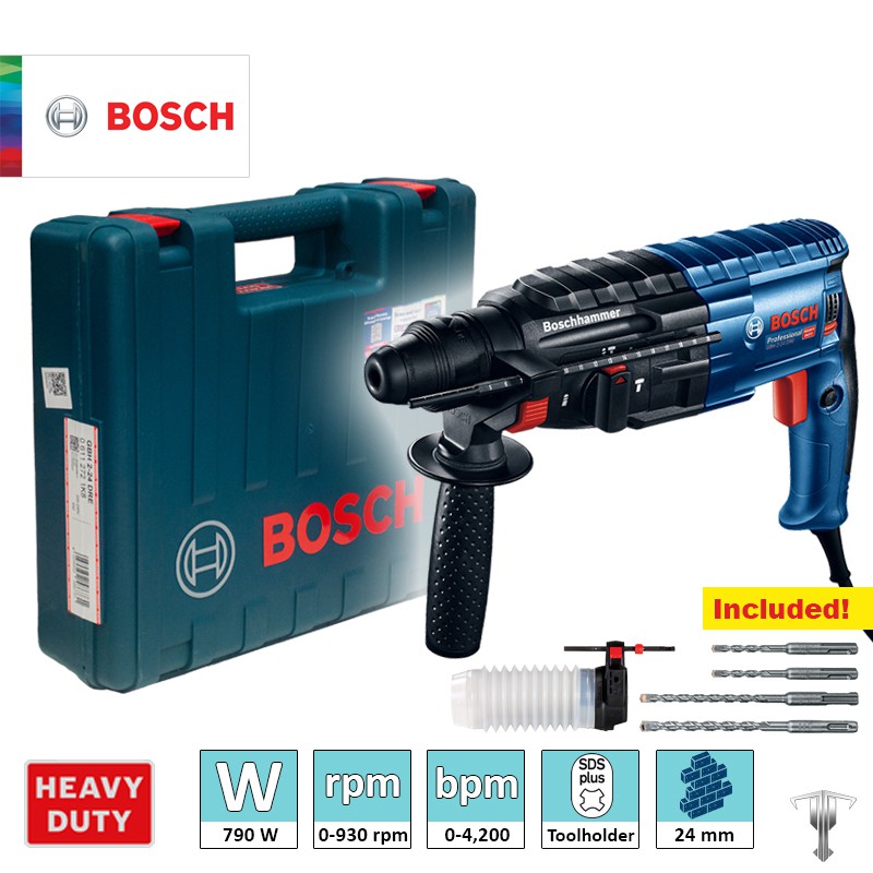 Bosch GBH 224 DRE Professional 790 W SDS Plus Combination Rotary
