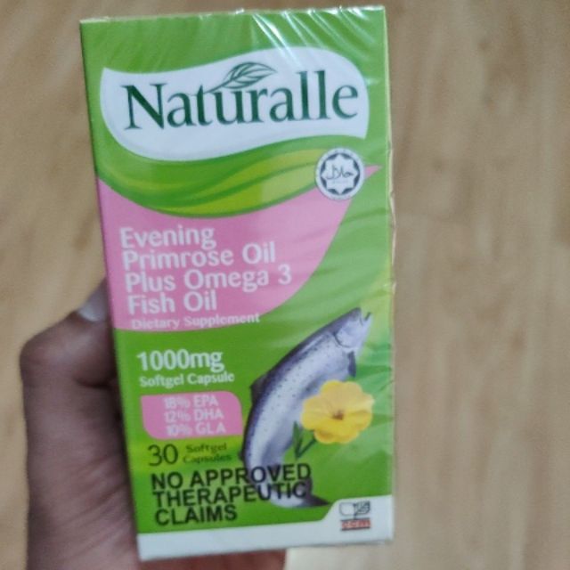 NATURALLE Evening Primrose Oil Plus Omega 3 Fish Oil 30 Softgel
