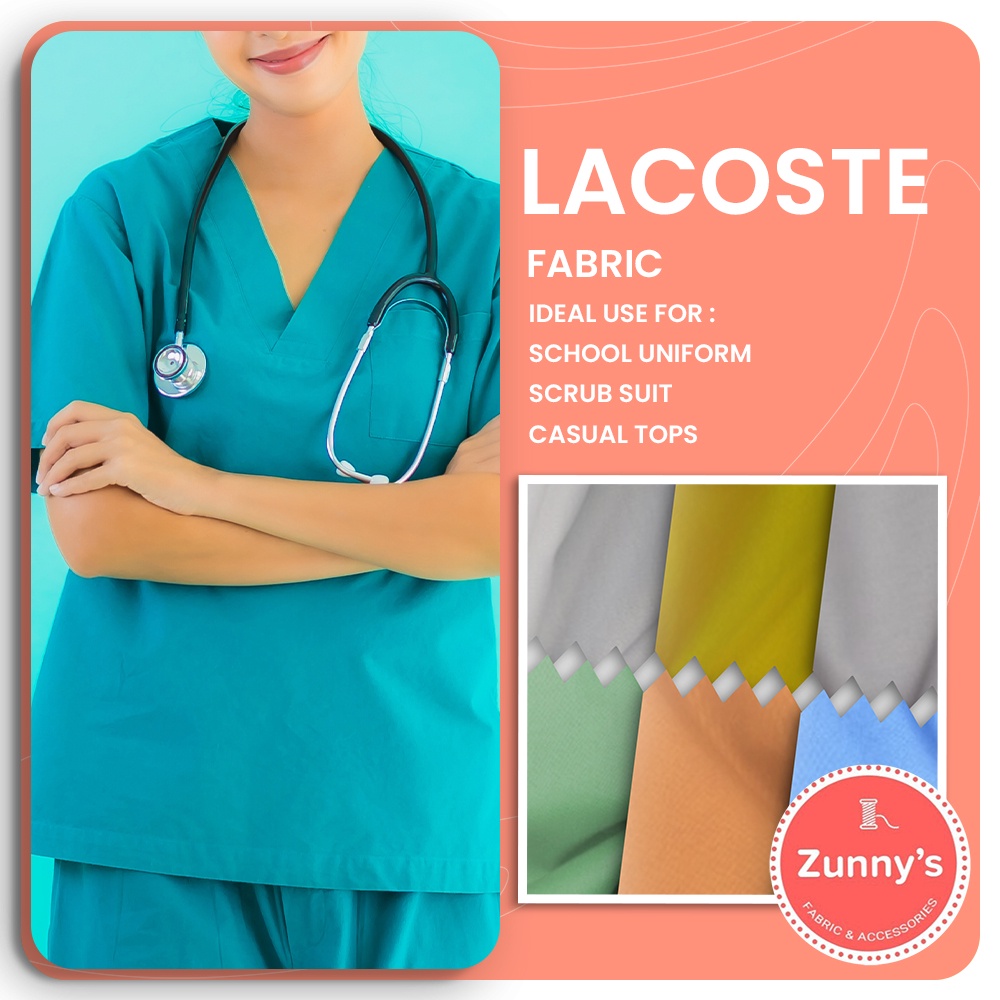 lacoste fabric uses