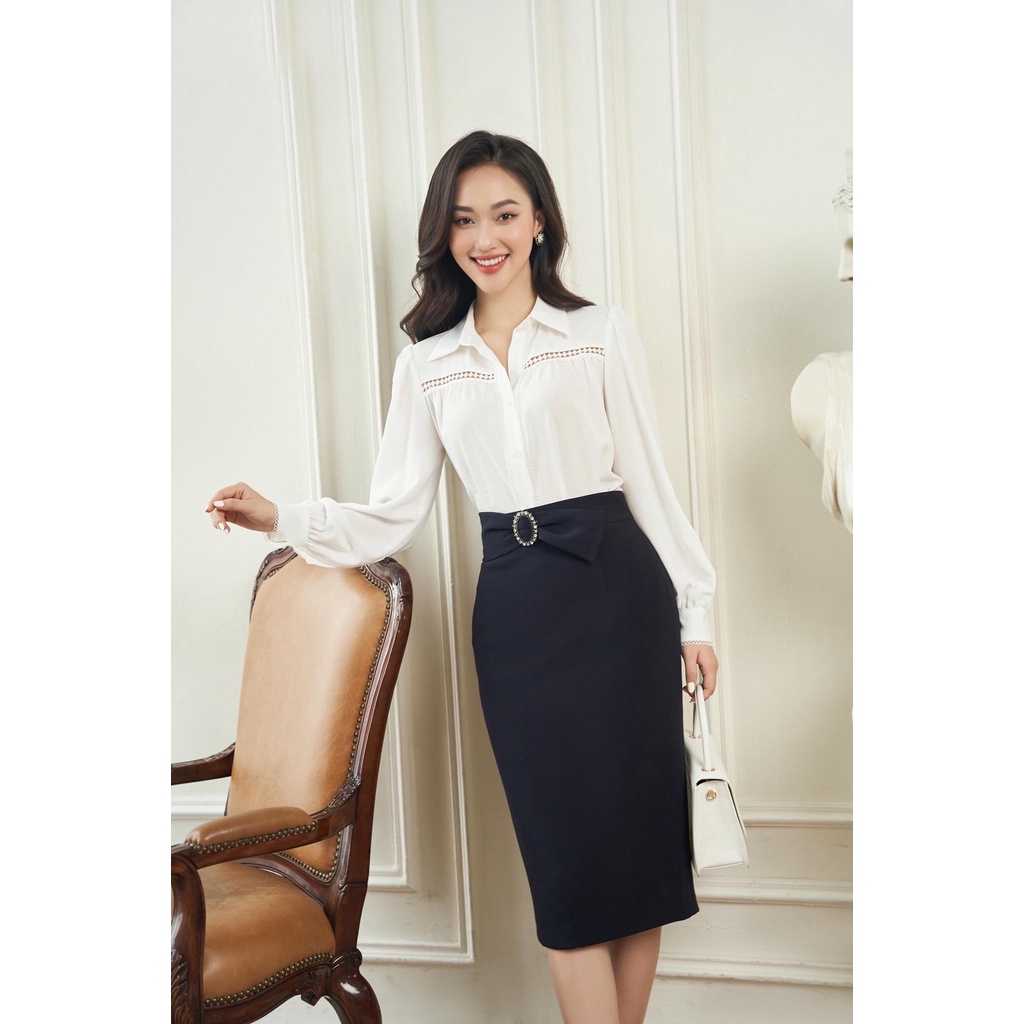 Gentle feminine waist pencil skirt - Trang Huyen Garment Factory ...