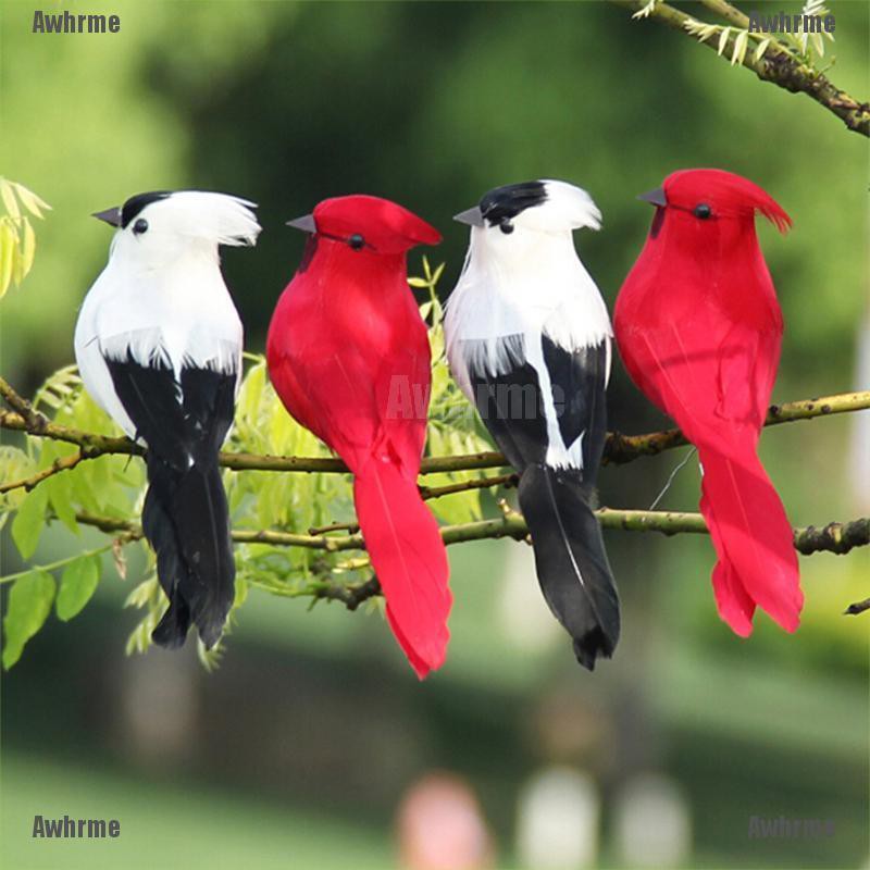 1X Fake Bird Simulation Artificial Feather Dove Feather Decor Venue Ornament ^.