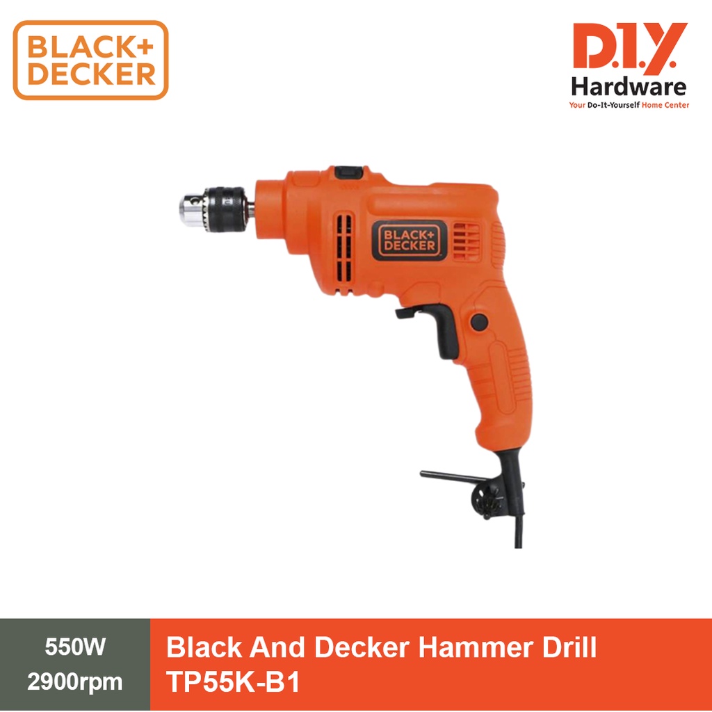 Black And Decker Hammer Drill TP555KB1 Shopee Philippines