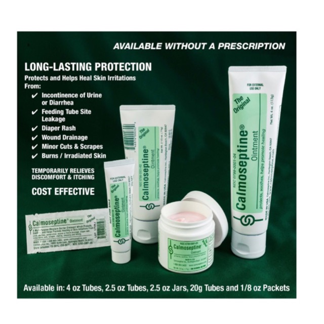 Authentic ** Calmoseptine Ointment diaper cream rash 4oz.,2.5oz,1oz