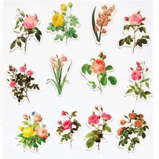 stickers colored aesthetic for diy scrapbook journal flower vintage brand shopee philippines