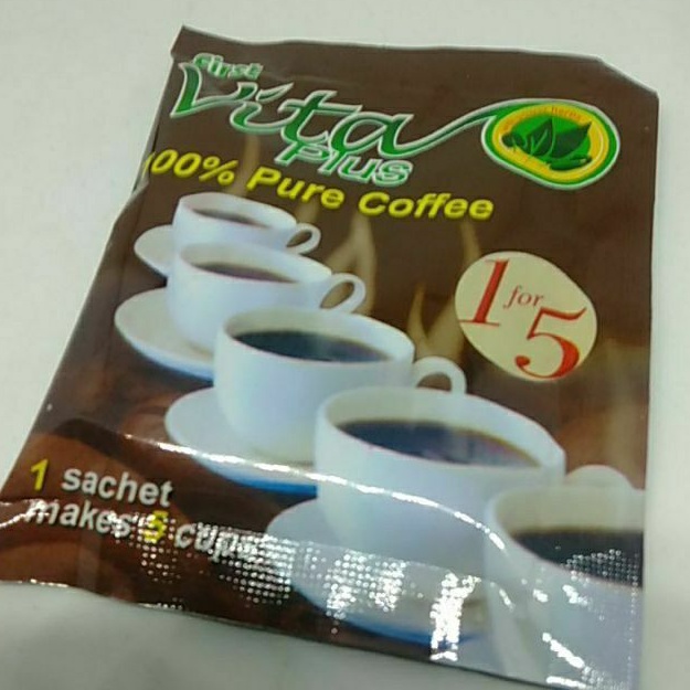 First VitaPlus Coffee 1 for 5 sachet (1 sachet makes 5 cups of coffee