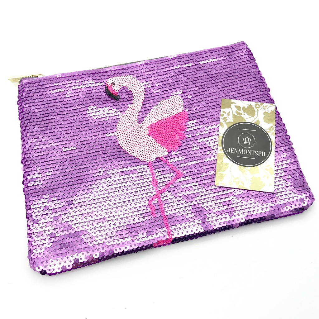 TARTE Flamingo Sequin Makeup Bag | Shopee Philippines