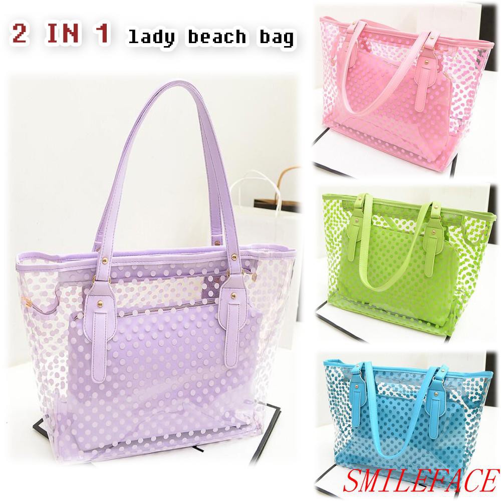 neon transparent bag