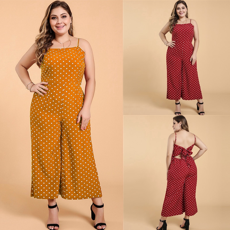 orange plus size jumpsuit