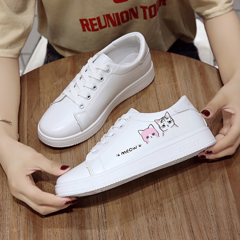 cute flat sneakers
