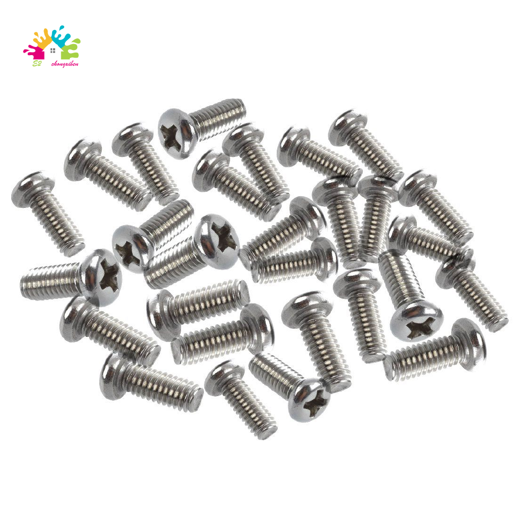 30 Pcs VESA TV LCD Monitor Mounting for PHILIPS Head Screws M4 x 10mm