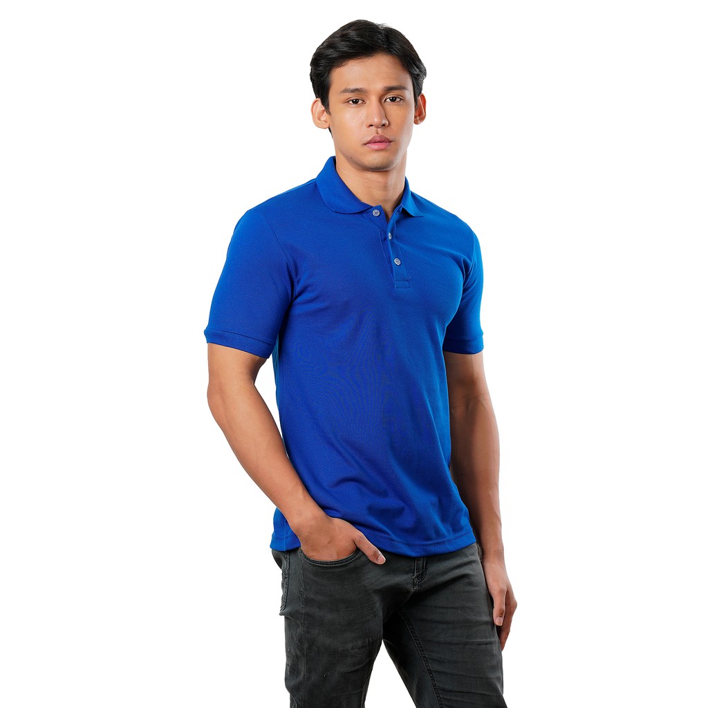 royal blue polo shirt mens