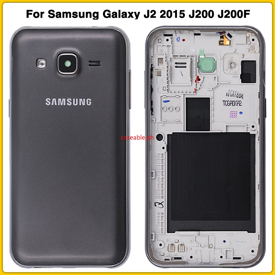 Ca For Samsung Galaxy J2 2015 J200 J200f J200g Battery Back Cover Mid Middle Frame Cover Shopee Philippines