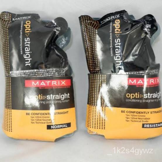 Matrix Resistant Opti Straight Mini Kit Rebonding Cream Set 125ml*2  Resistant 3cRd | Shopee Philippines